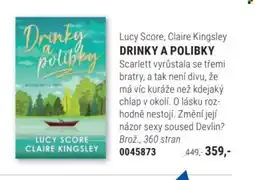 Knižní klub Lucy Score, Claire Kingsley Drinky a polibky nabídka