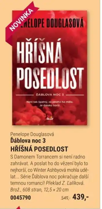 Knižní klub Penelope Douglasová Ďáblova noc 3 Hříšná posedlost nabídka