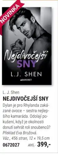 Knižní klub L. J. Shen Nejdivočejší sny nabídka