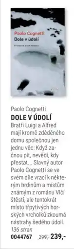 Knižní klub Paolo Cognetti Dole v údolí nabídka