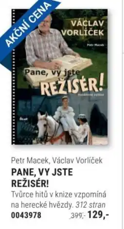Knižní klub Petr Macek, Václav Vorlíček Pane, vy jste režisér! nabídka