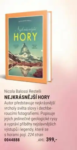 Knižní klub Nicola Balossi Restelli Nejkrásnější hory nabídka
