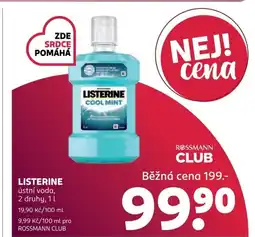 Rossmann Listerine nabídka