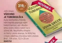 Knižní klub John Green VŠECHNO JE TUBERKULÓZA nabídka