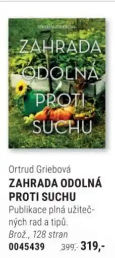 Knižní klub Ortrud Griebová ZAHRADA ODOLNÁ PROTI SUCHU nabídka