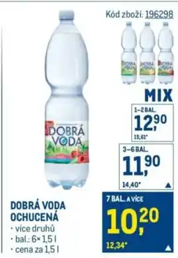 Makro Dobrá voda ochucená nabídka