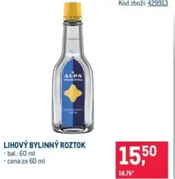 Makro Lihový bylinný roztok nabídka