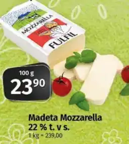 COOP TIP Madeta Mozzarella 22% t.v s. nabídka