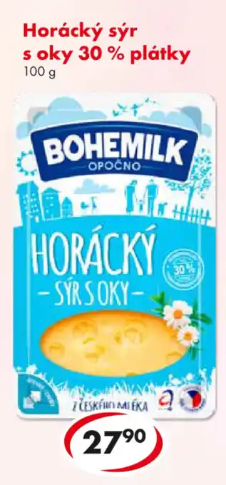 Bohemilk Horácký sýr s oky 30 % plátky