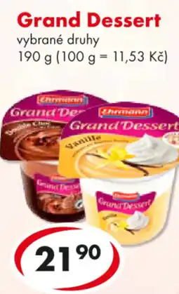 CBA Grand Dessert nabídka