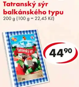 CBA Tatranský sýr balkánského typu nabídka