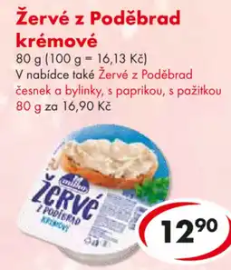 CBA Žervé z Poděbrad krémové nabídka