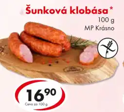 CBA Šunková klobása nabídka