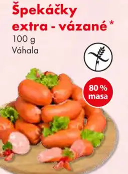 CBA Špekáčky extra - vázané nabídka