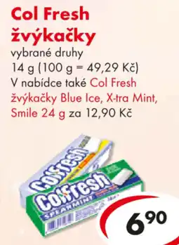 CBA Col Fresh žvýkačky nabídka