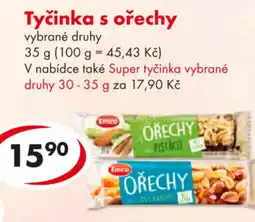 CBA Emco Tyčinka s ořechy nabídka