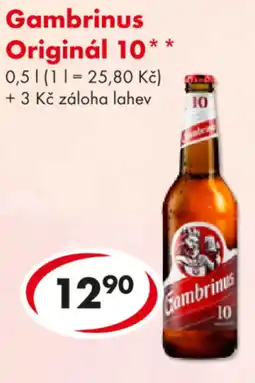 CBA Gambrinus Originál 10 nabídka