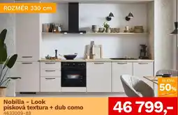 Asko Nobilia - Look písková textura + dub como nabídka