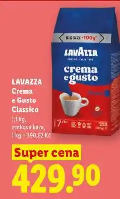 Lidl LAVAZZA CREMA E GUSTO CLASSICO nabídka