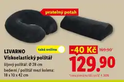 Lidl LIVARNO Viskoelastický polštář nabídka