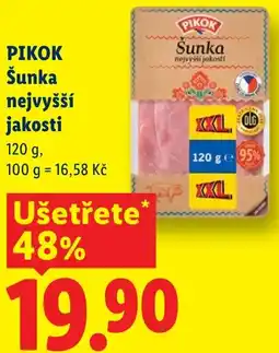 Lidl PIKOK Šunka nejvyšší jakosti nabídka