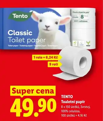 Lidl TENTO Toaletní papír nabídka