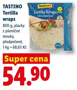 Lidl TASTINO Tortilla wraps nabídka