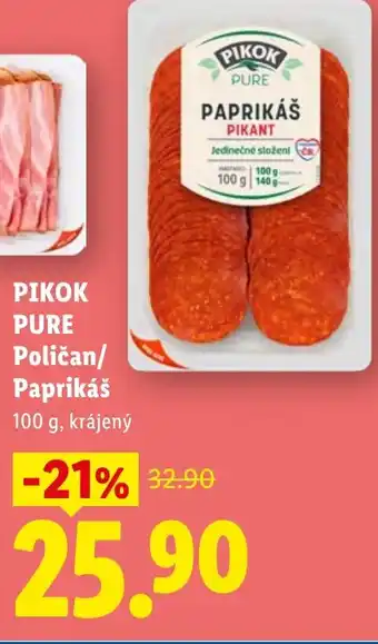Lidl PIKOK PURE Poličan/ Paprikáš nabídka