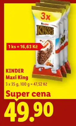 Lidl KINDER Maxi King nabídka
