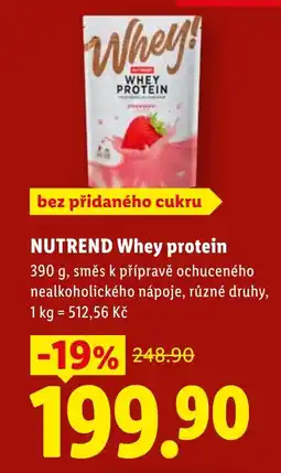 Lidl NUTREND Whey protein nabídka