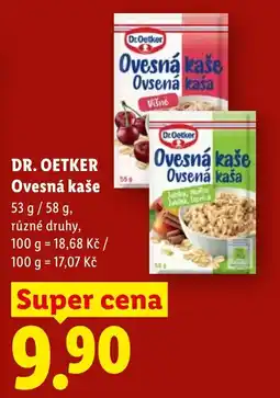 Lidl DR. OETKER Ovesná kaše nabídka