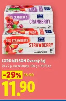 Lidl LORD NELSON Ovocný čaj nabídka
