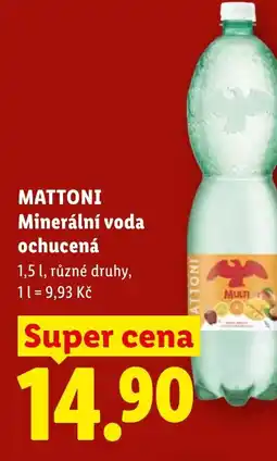 Lidl MATTONI Minerální voda ochucená nabídka