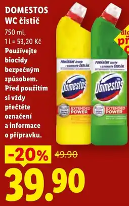 Lidl DOMESTOS WC čistič nabídka