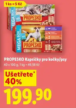 Lidl PROPESKO Kapsičky pro kočky/psy nabídka