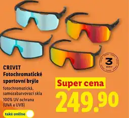 Lidl CRIVIT Fotochromatické sportovní brýle nabídka