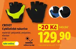 Lidl CRIVIT Cyklistické rukavice nabídka