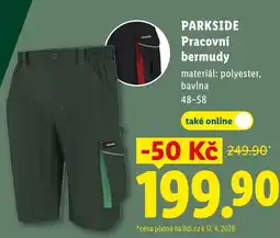 Lidl PARKSIDE Pracovní bermudy nabídka
