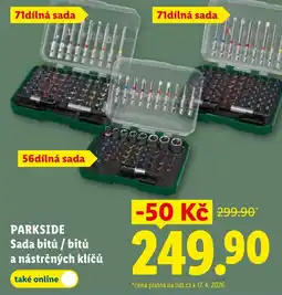 Lidl PARKSIDE Sada bitů / bitů nabídka