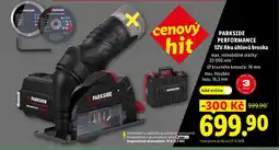 Lidl PARKSIDE PERFORMANCE 12V Aku úhlová bruska nabídka