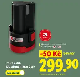 Lidl PARKSIDE 12V Akumulátor 2 Ah nabídka