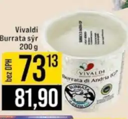 Jip Vivaldi Burrata sýr nabídka