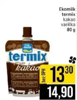Jip Ekomilk termix kakao vanilka nabídka