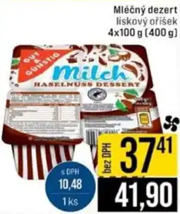 Jip Mléčný dezert liskový oříšek nabídka