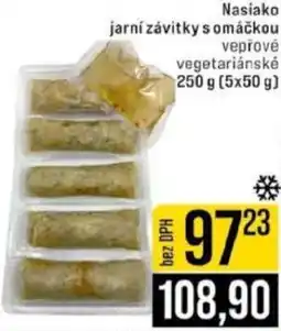Jip Nasiako jarní závitky s omáčkou vepřové vegetariánské nabídka