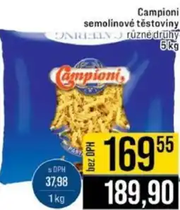 Jip Campionisemolinové těstoviny nabídka