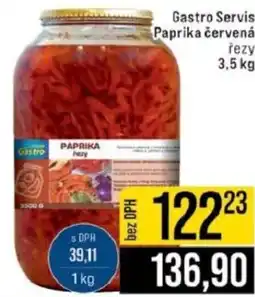 Jip Gastro ServisPaprika červená řezy nabídka