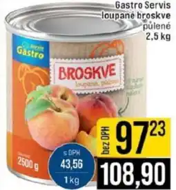 Jip Gastro Servis loupané broskve půlené nabídka