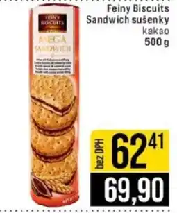 Jip Feiny Biscuits Sandwich sušenky kakao nabídka