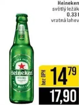 Jip Heineken světlý ležák vratná lahev nabídka